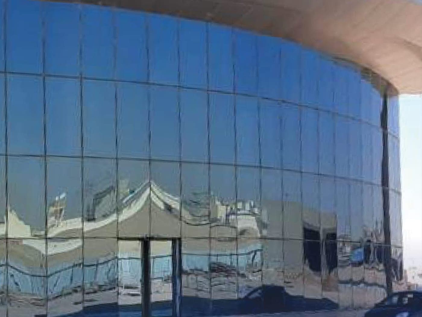 Structural glazing curtain wall facade in Riyadh